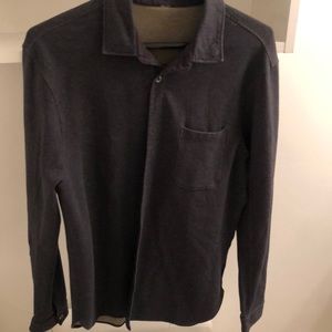 Lululemon mens stretch shirt grey / large